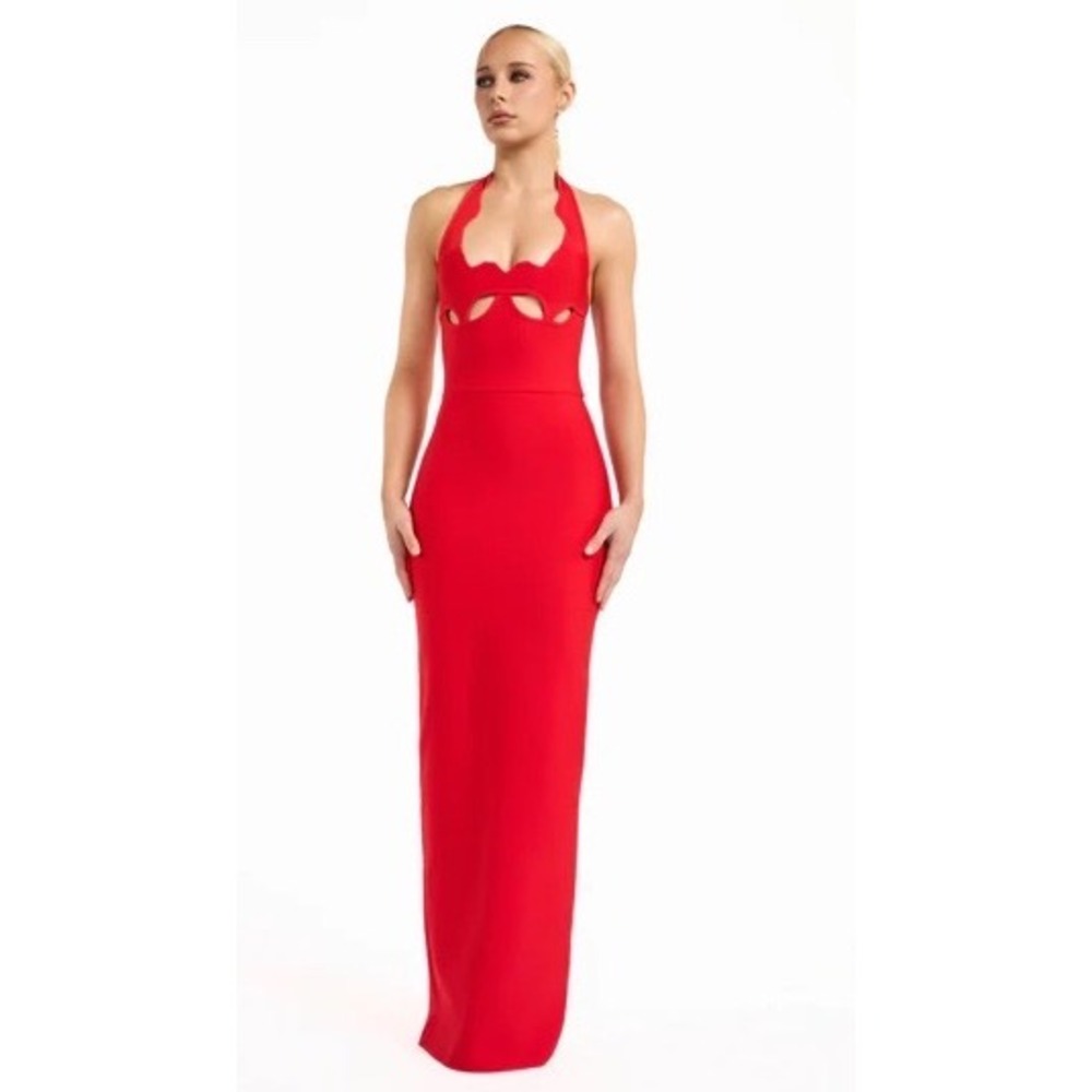YG Collection‎ Gianna Halter Gown Red Medium New With Tags